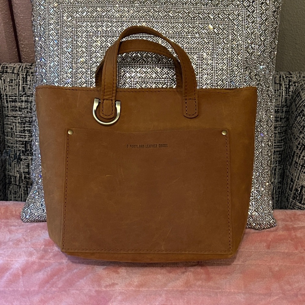 Portland Leather Goods Brown Dakota Mini Tote Bag